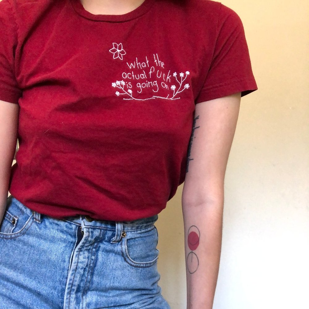 Hand Embroidered T-Shirt